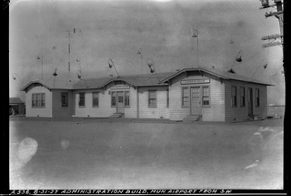 Image: negative: Mills Field Municipal Airport of San Francisco, Administration Building