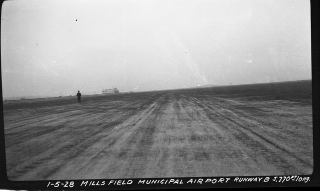 Negative: Mills Field Municipal Airport of San Francisco, Runway B