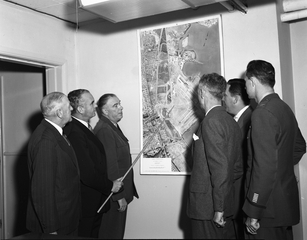 Image: negative: San Francisco Airport, meeting with National Security Resources Board