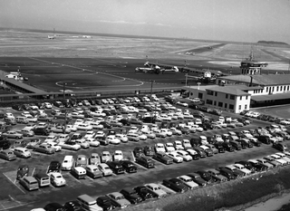 Image: negative: San Francisco Airport, aerial, Administration Building