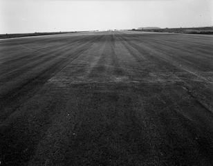 Image: negative: San Francisco Airport, runway maintenance