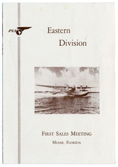 Image: menu: Pan American Airways, Eastern division sales meeting