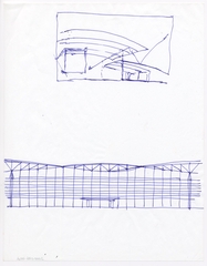 architectural design drawing: San Francisco International Airport (SFO), Skidmore, Owings & Merrill (SOM)