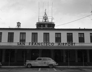 Image: negative: San Francisco Airport, Administration Building and control tower