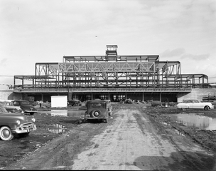 Image: negative: San Francisco Airport, Terminal Building construction