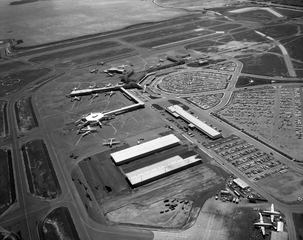 Image: negative: San Francisco International Airport (SFO), aerial