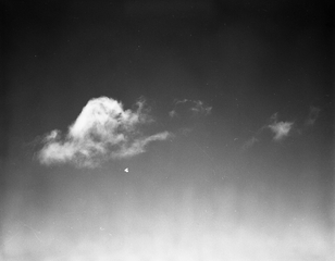 Image: negative: San Francisco Bay Area, view of clouds