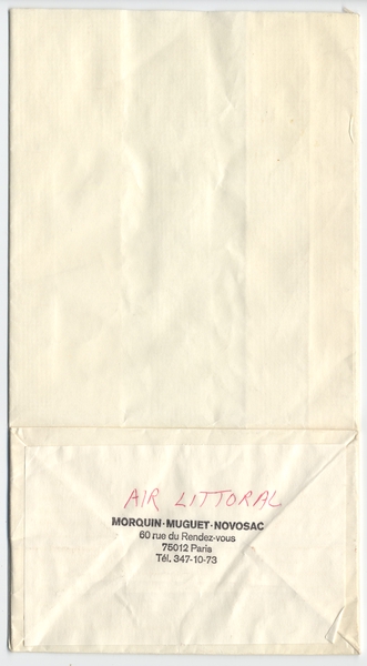 Image: airsickness bag: Air Littoral