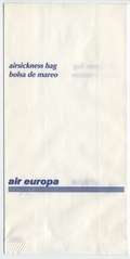 airsickness bag: Air Europa