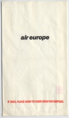 Image: airsickness bag: Air Europe