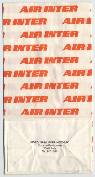 Image: airsickness bag: Air Inter