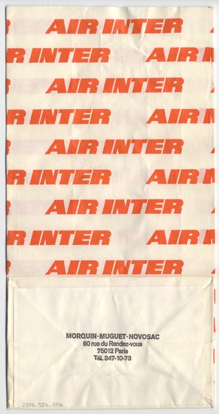 Image: airsickness bag: Air Inter