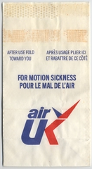 Image: airsickness bag: Air UK