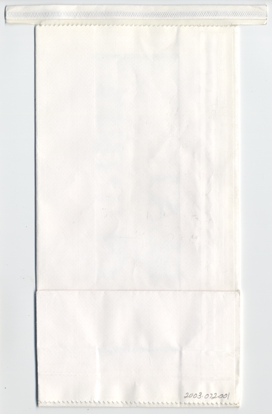 Image: airsickness bag / seat occupied: Alaska Airlines