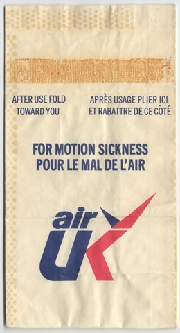 Airsickness bag: Air UK