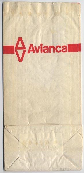 Image: airsickness bag: Avianca Airlines