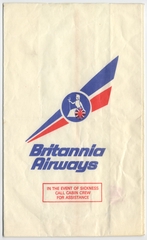 Image: airsickness bag: Britannia Airways