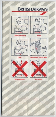 Airsickness bag: British Airways