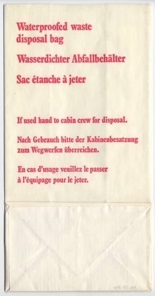 Image: airsickness bag: British Airways