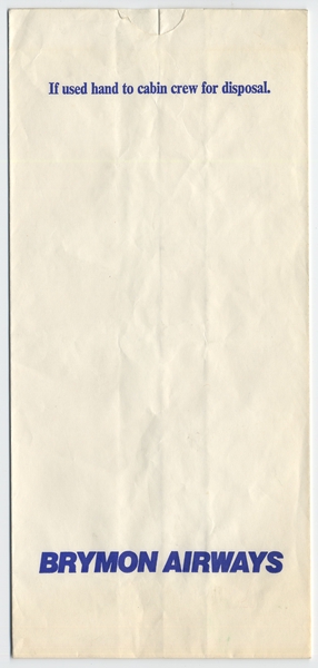 Image: airsickness bag: Brymon Airways
