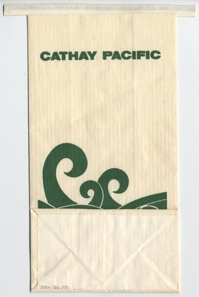Image: airsickness bag: Cathay Pacific Airways