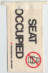 Image: airsickness bag: Continental Airlines