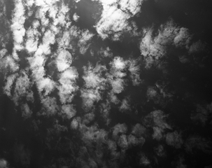 Image: negative: San Francisco Bay Area, view of clouds