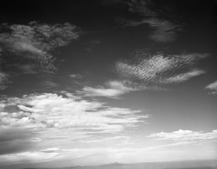 Image: negative: San Francisco, view of clouds