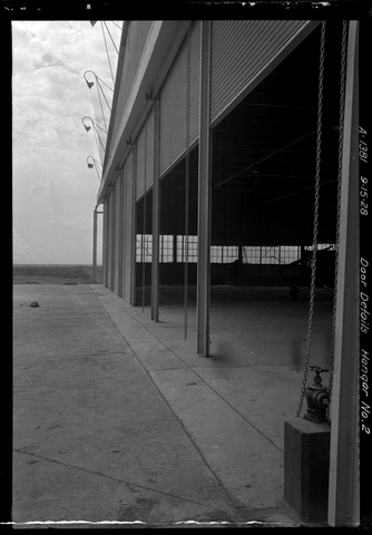 Negative: Mills Field Municipal Airport of San Francisco, Hangar No. 2