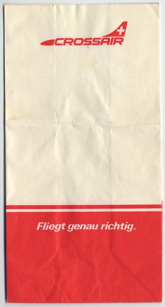 Image: airsickness bag: Crossair