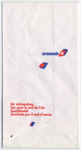 Airsickness bag: Crossair