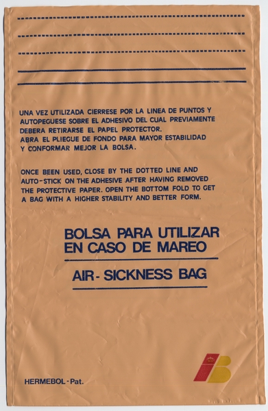 Image: airsickness bag: Iberia