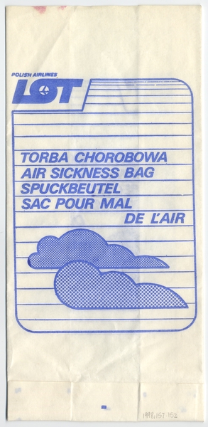 Image: airsickness bag: LOT (Polish Airlines)