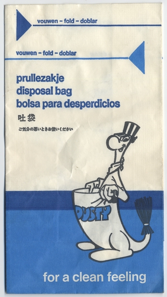 Image: airsickness bag: KLM (Royal Dutch Airlines)
