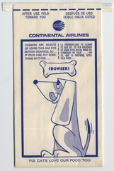Image: airsickness bag: Continental Airlines