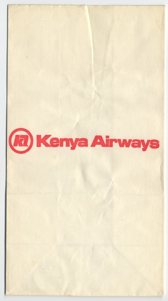 Image: airsickness bag: Kenya Airways