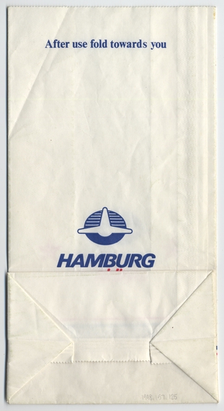 Image: airsickness bag: Hamburg Airlines