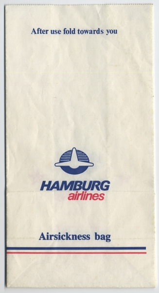 Image: airsickness bag: Hamburg Airlines