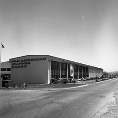 Image: negative: San Francisco International Airport (SFO), Pan American World Airways, Clipper Cargo building