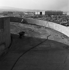 Image: negative: San Francisco International Airport (SFO), parking garage construction