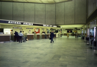 Image: negative: San Francisco International Airport (SFO), terminal lobby