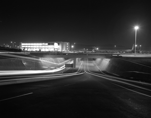 Image: negative: San Francisco International Airport (SFO), McDonnell Road