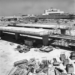 Image: negative: San Francisco International Airport (SFO), road construction