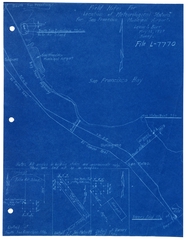 Image: map: Mills Field Municipal Airport of San Francisco, proposed meteorological stations