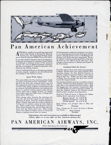Advertisement: Pan American Airways, The Living Age