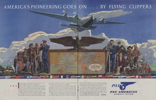 Image: advertisement: Pan American Airways, Saturday Evening Post