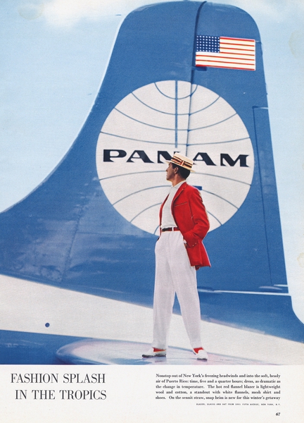 Image: advertisement: Pan American World Airways, Esquire