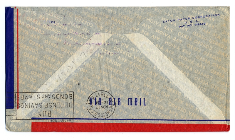Image: airmail flight cover: Transpacific Air Mail, Suva (Fiji) - San Francisco route