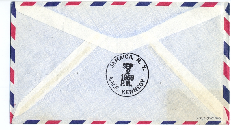 Image: airmail cover: Pan American World Airways, first “Great Circle” flight, Tokyo - New York