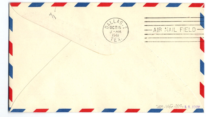 Image: airmail flight cover: United States Air Mail, San Francisco first airmail flight, commemorating AM-8